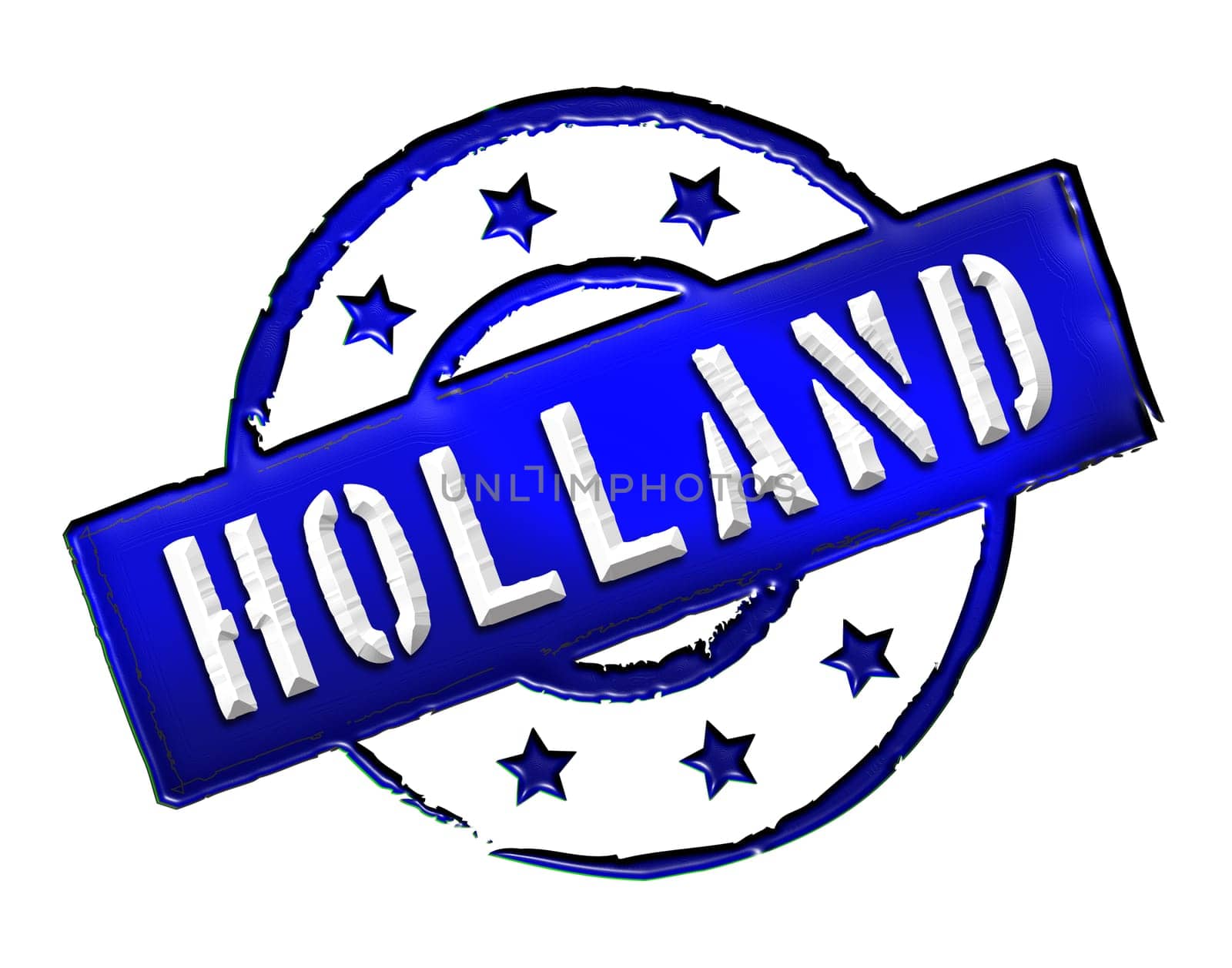 Sign and stamp named HOLLAND for your presentation, for websites and many more.