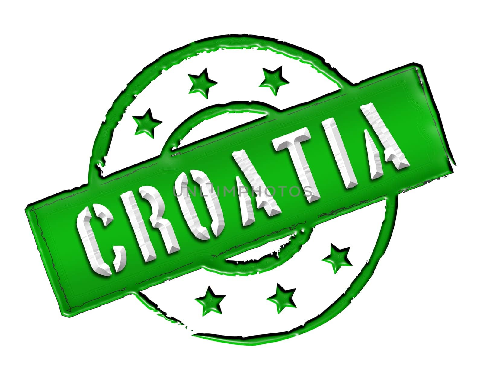 Sign and stamp named CROATIA for your presentation, for websites and many more.