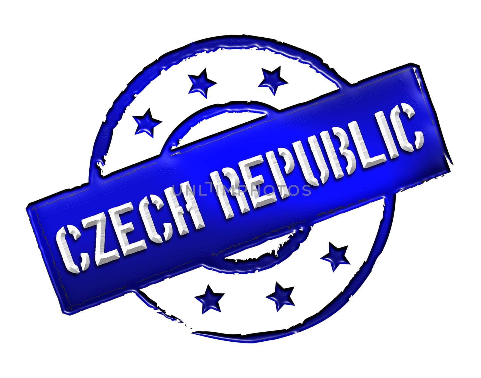 Sign and stamp named Czech Republic for your presentation, for websites and many more.