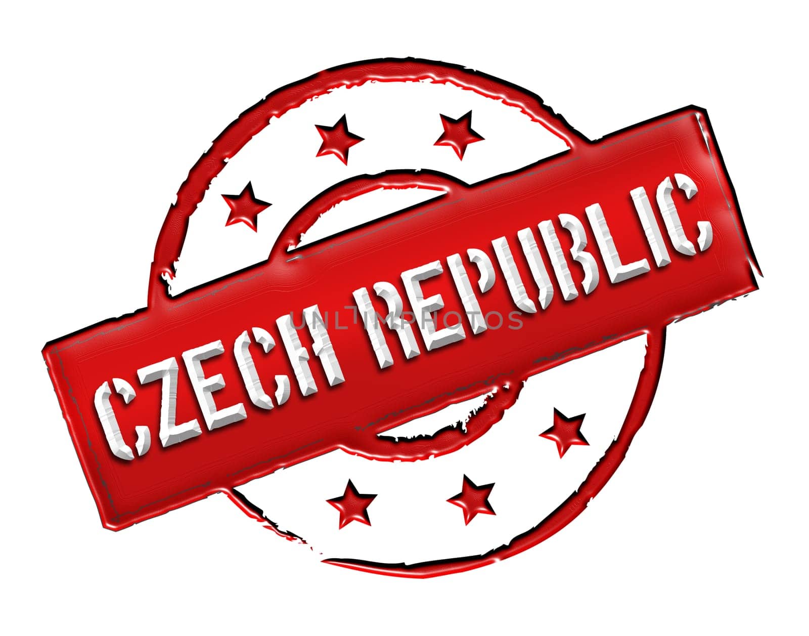 Sign and stamp named Czech Republic for your presentation, for websites and many more.