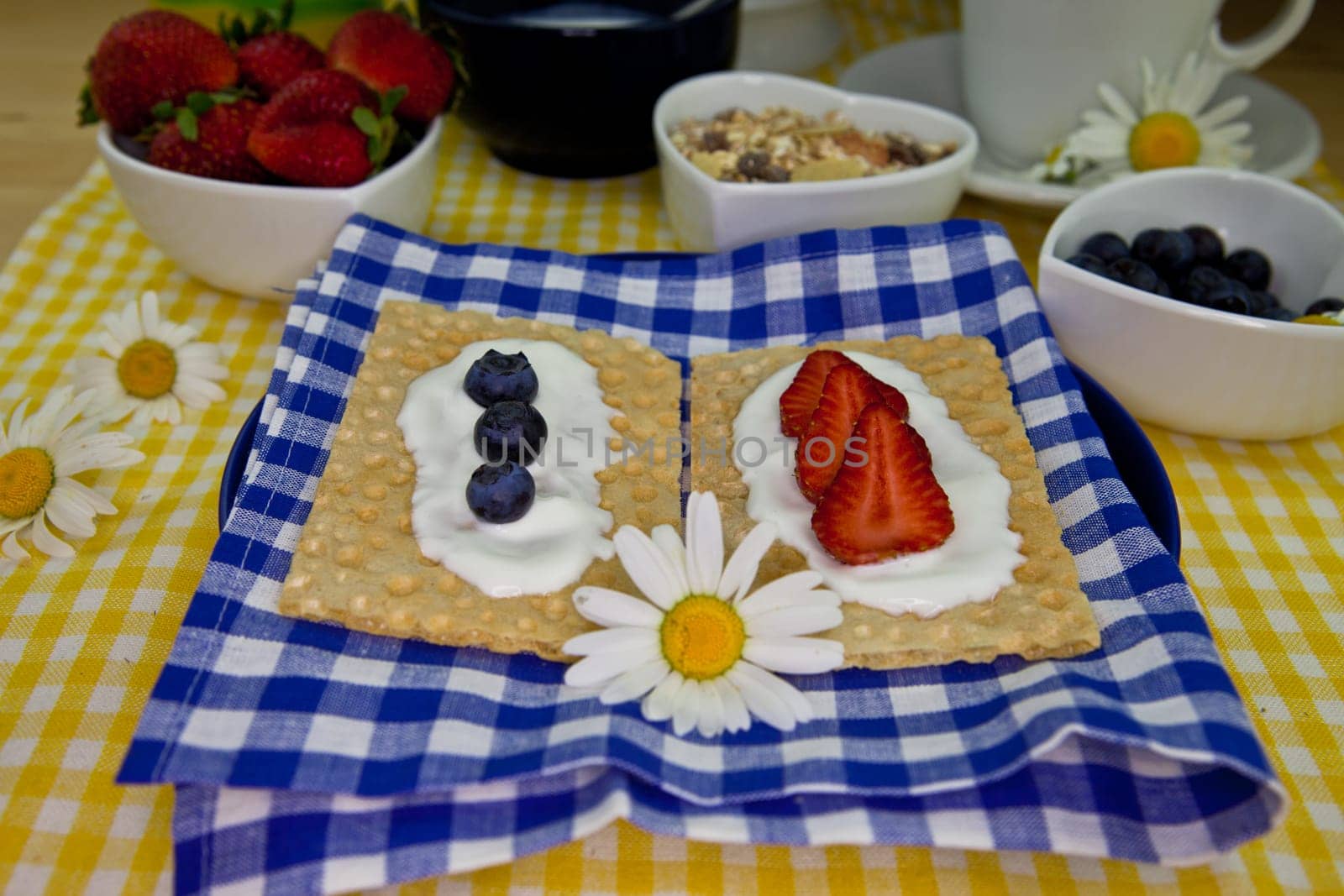 Crispbread with fruit