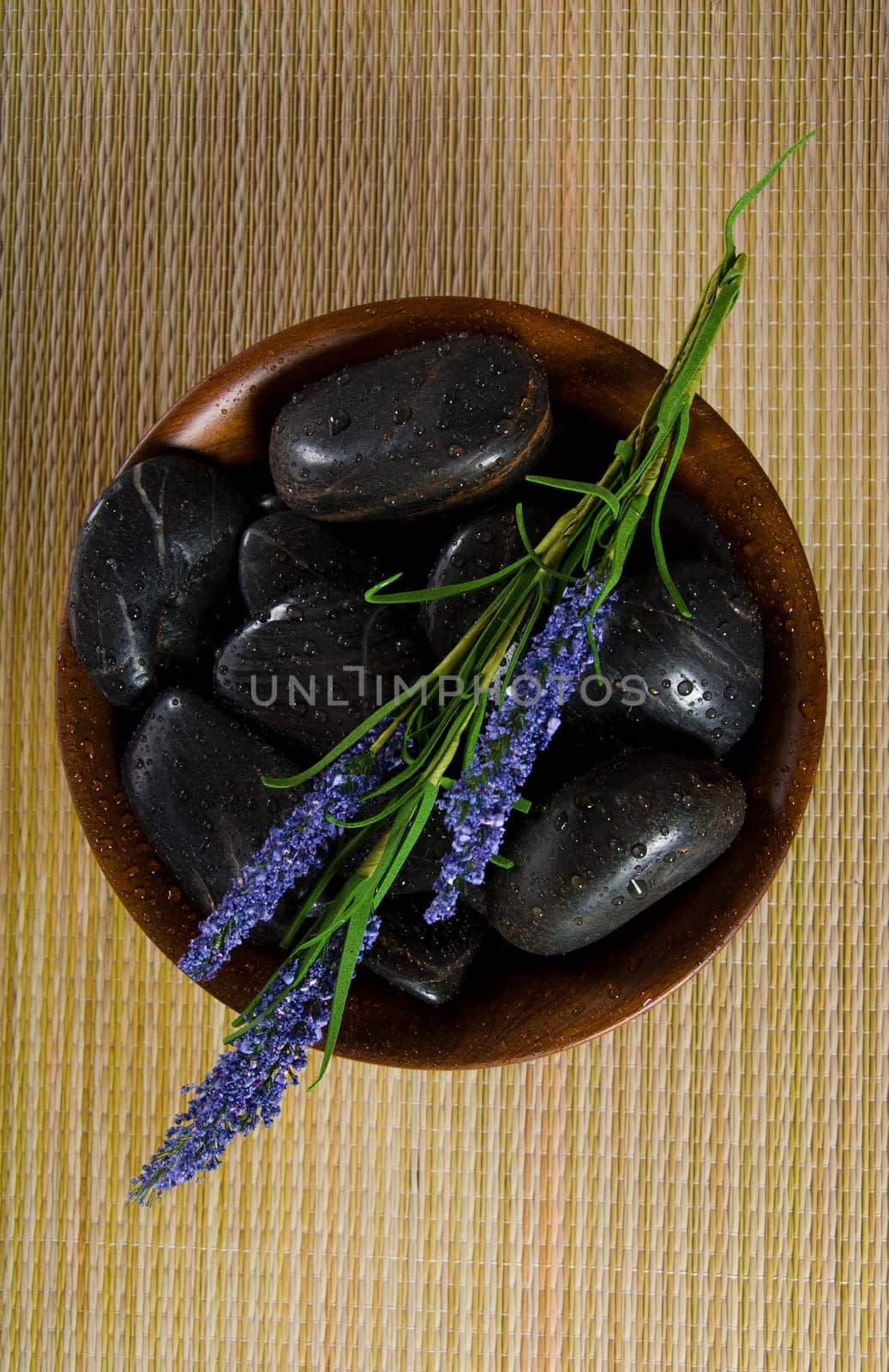 bowl of hot stones for lastone massage