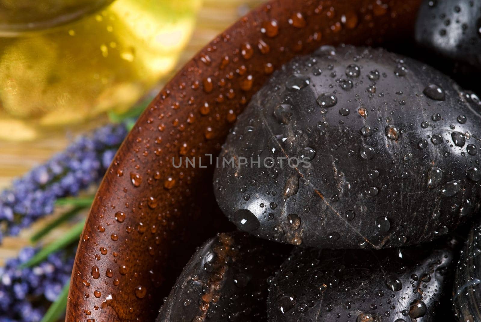 bowl of hot stones for lastone massage