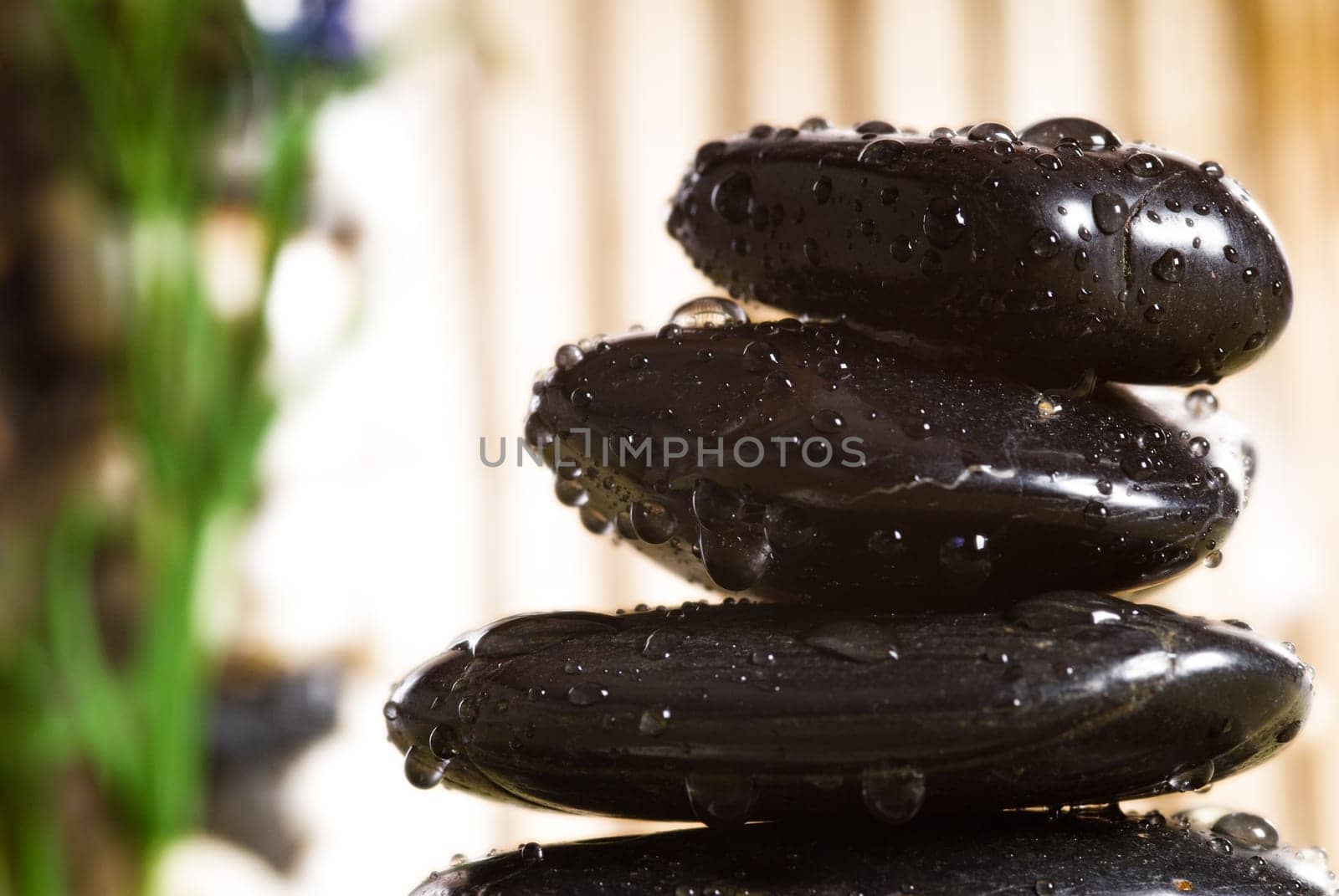 stack of hot stones for lastone massage