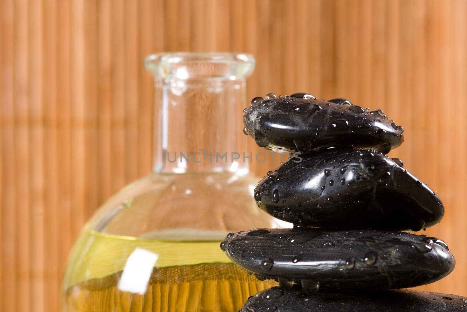 stack of hot stones for lastone massage