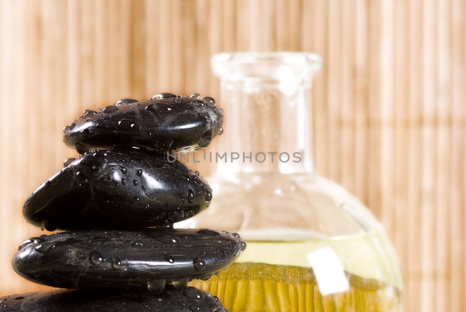 stack of hot stones for lastone massage