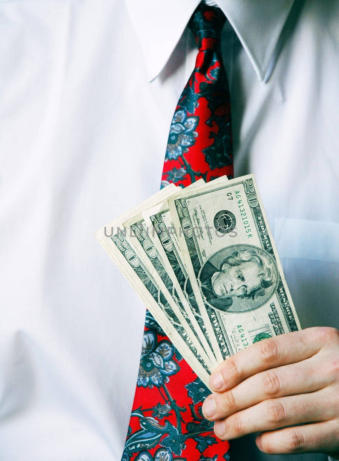 holding cash