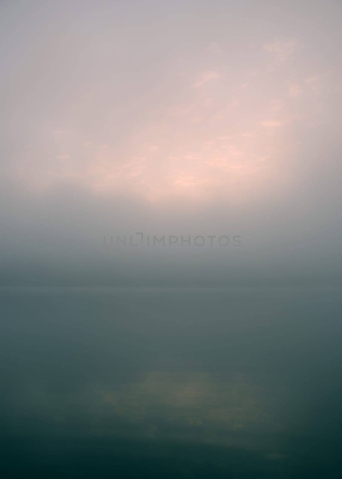misty lake