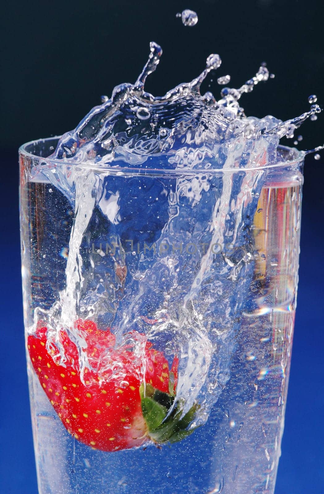 in glass of water
