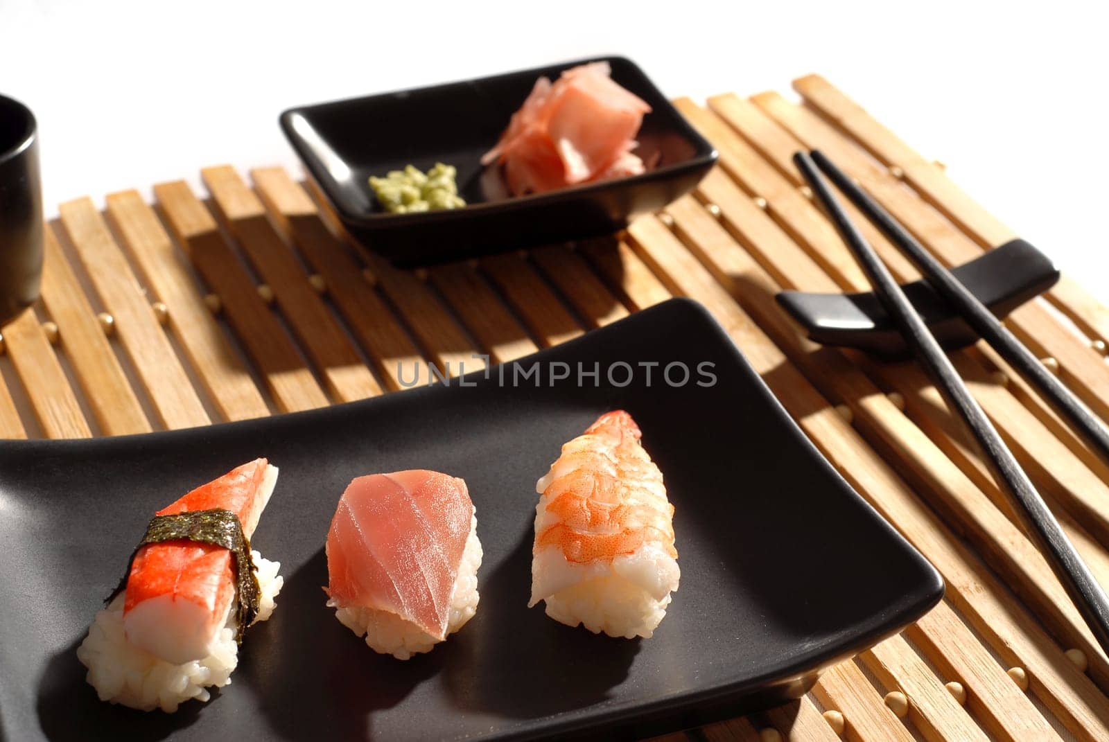 sushi on a plate