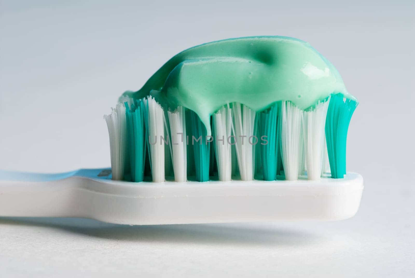 toothpatse on toothbrush