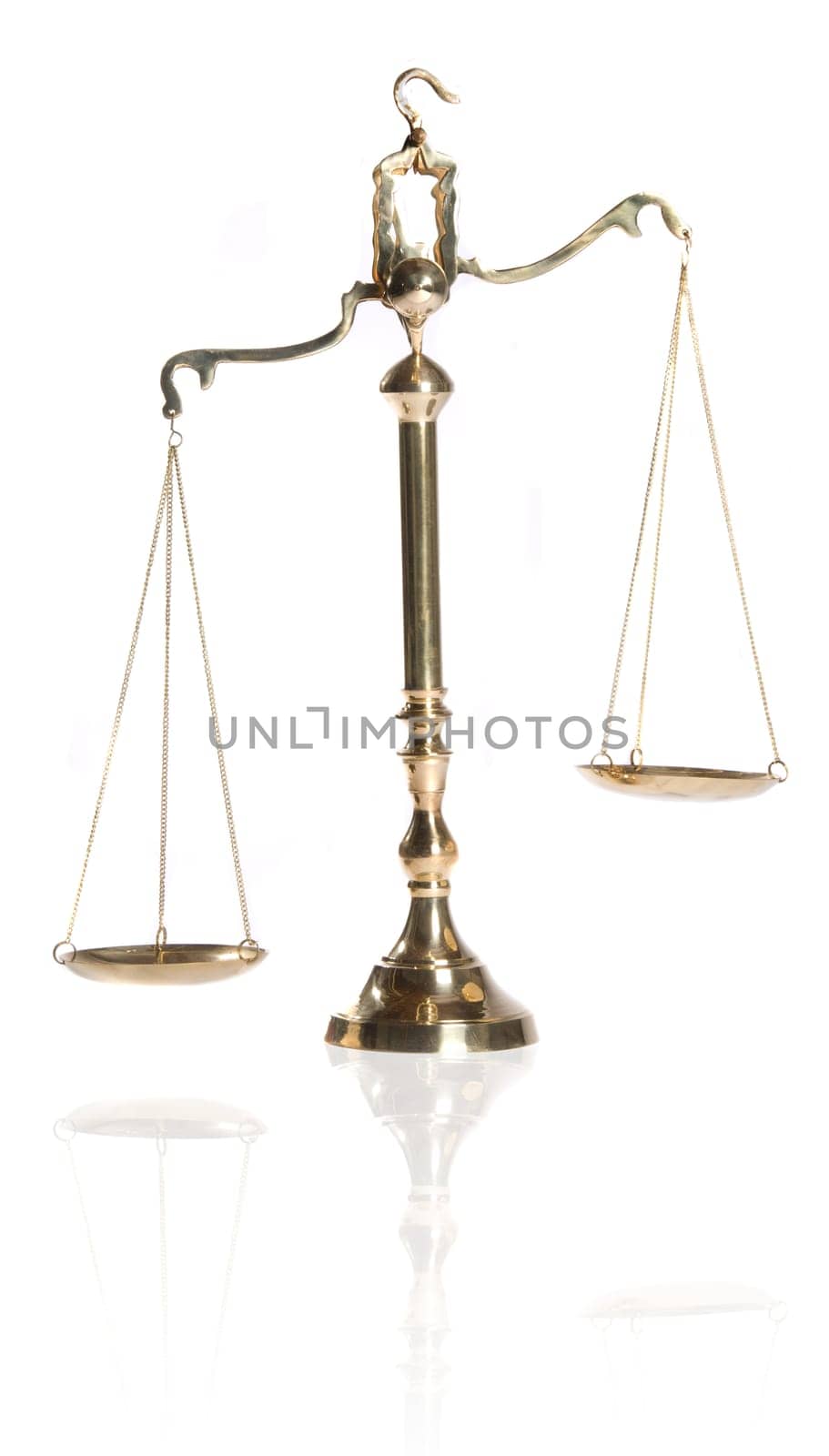 Wooden justice gavel and block with brass