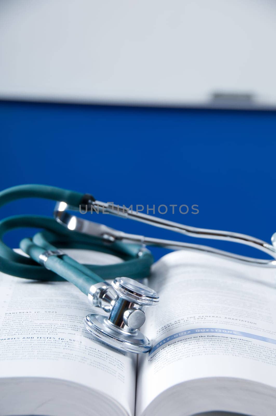 health care concept with a medical book