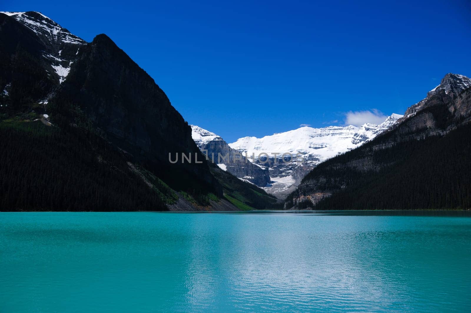 blue lake and some mountain in canada