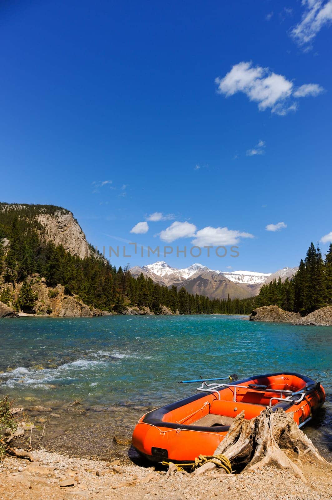 blue lake and some mountain in canada