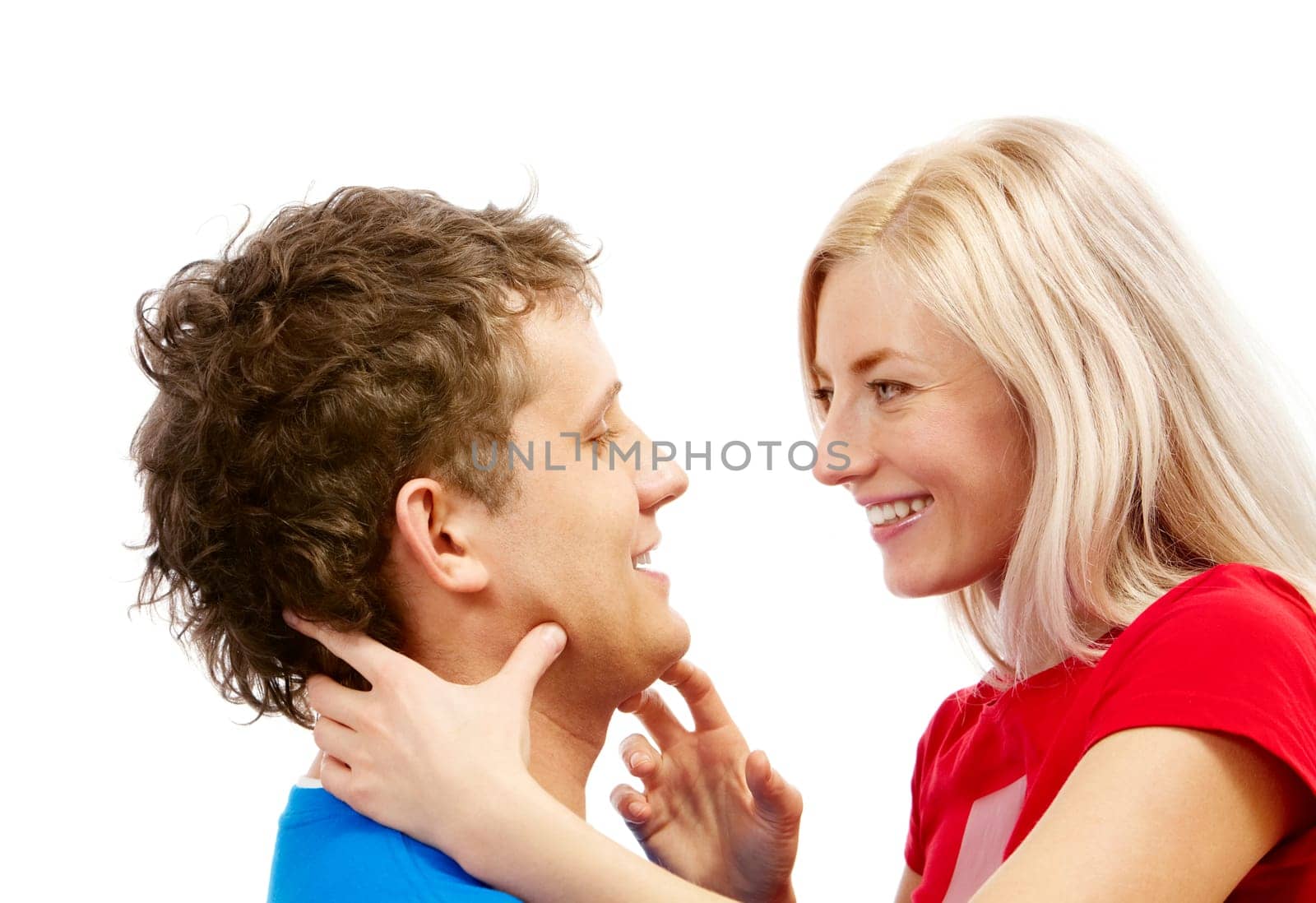 Portrait of loving couple looking at each other