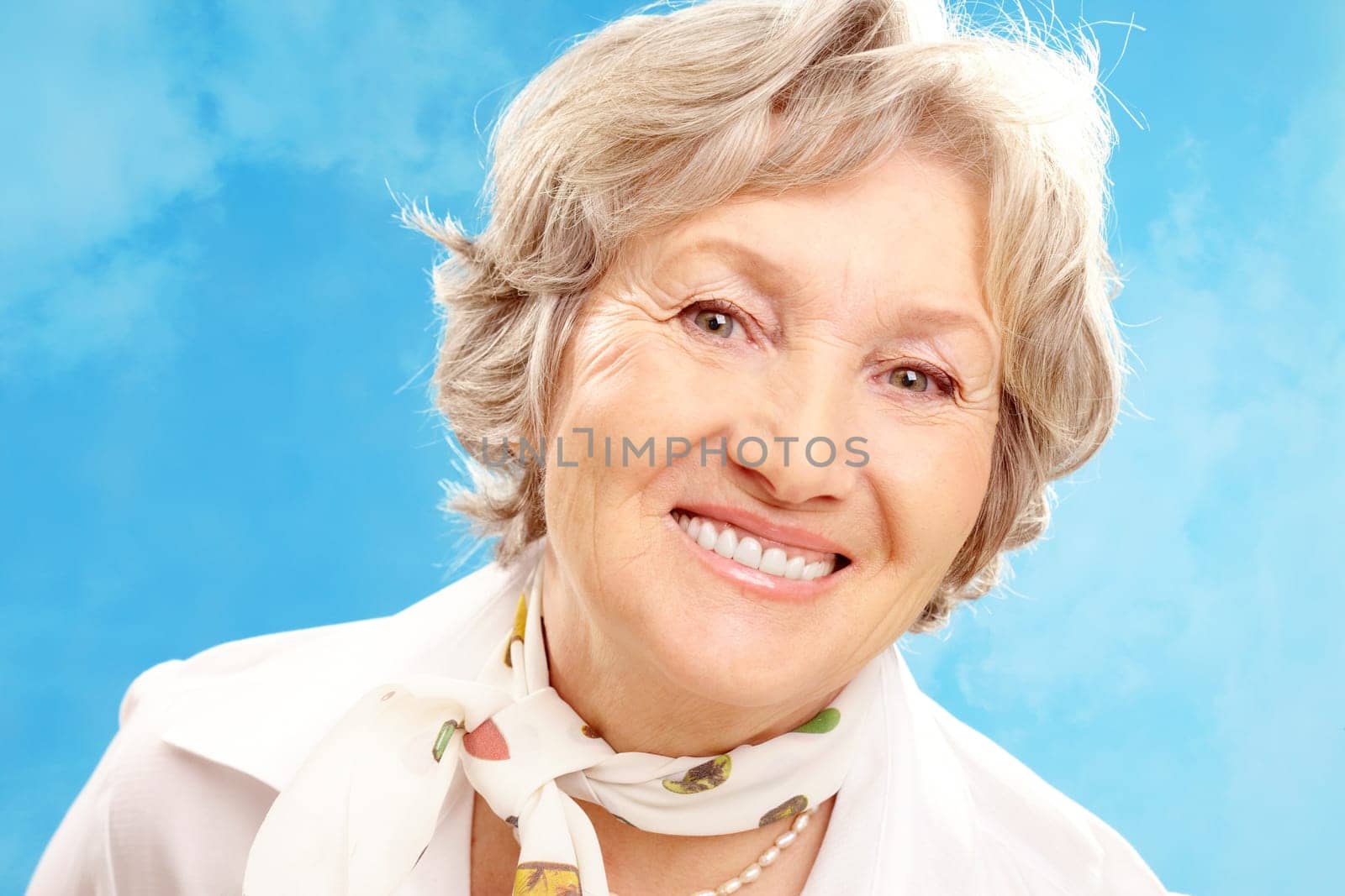 Portrait of stylish woman looking at camera
