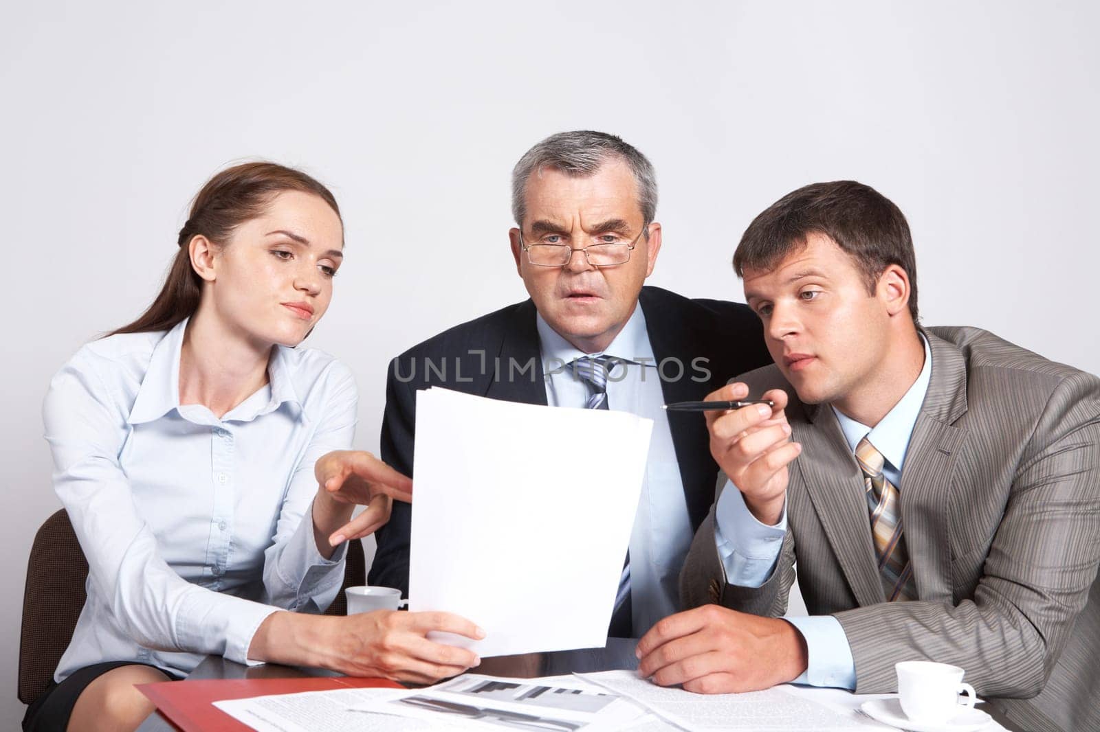 Team of businesspeople planning a new project in the office