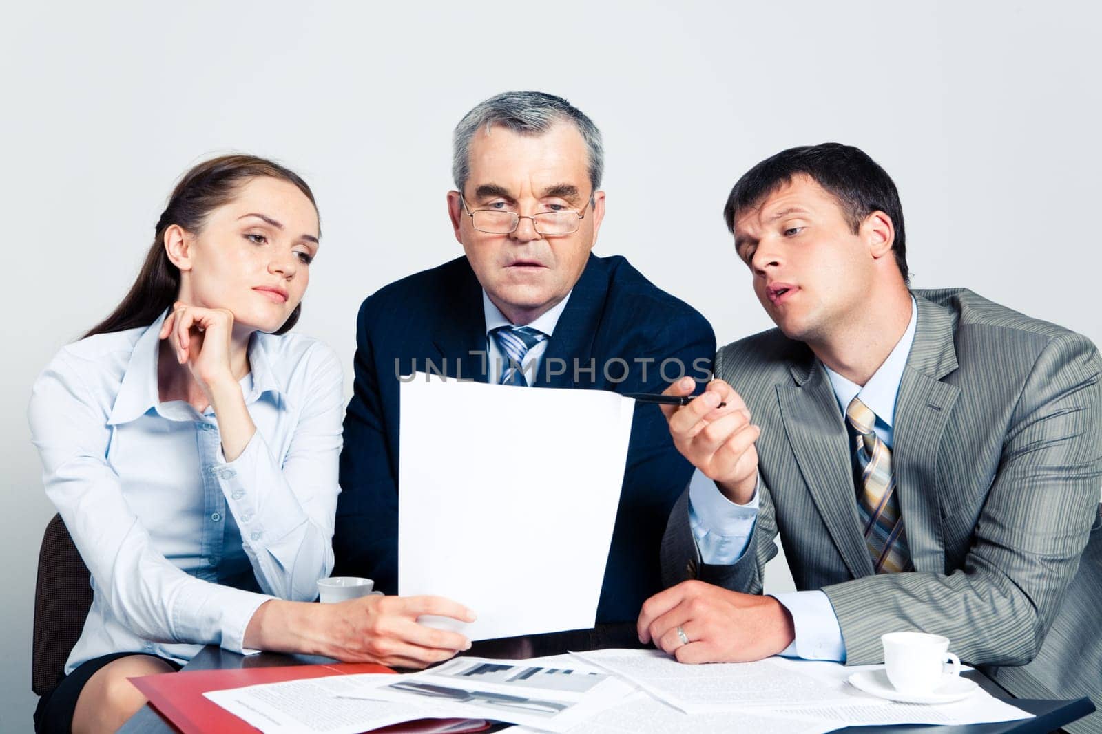 Team of businesspeople planning a new project in the office