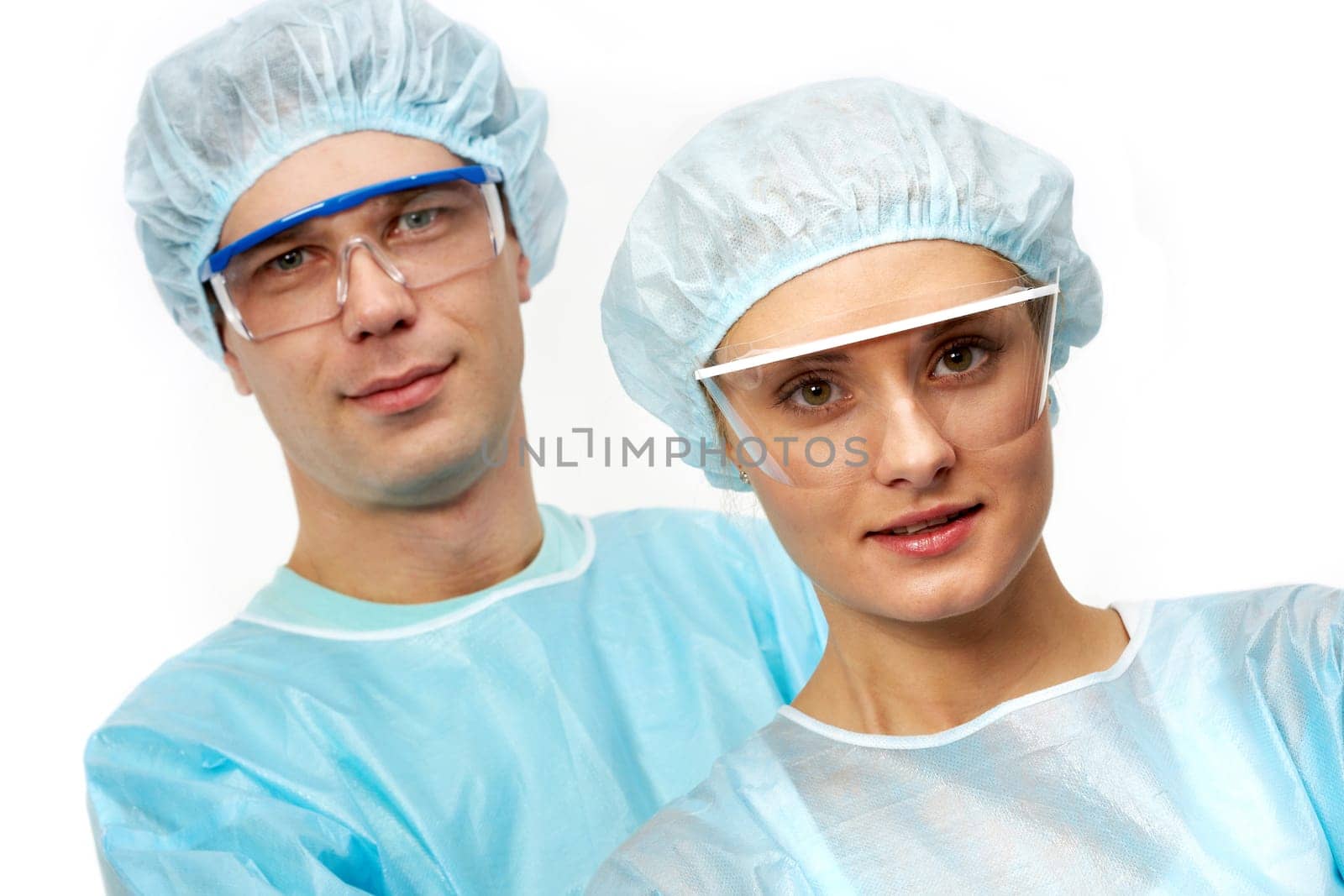 Portraits of two young clinicians