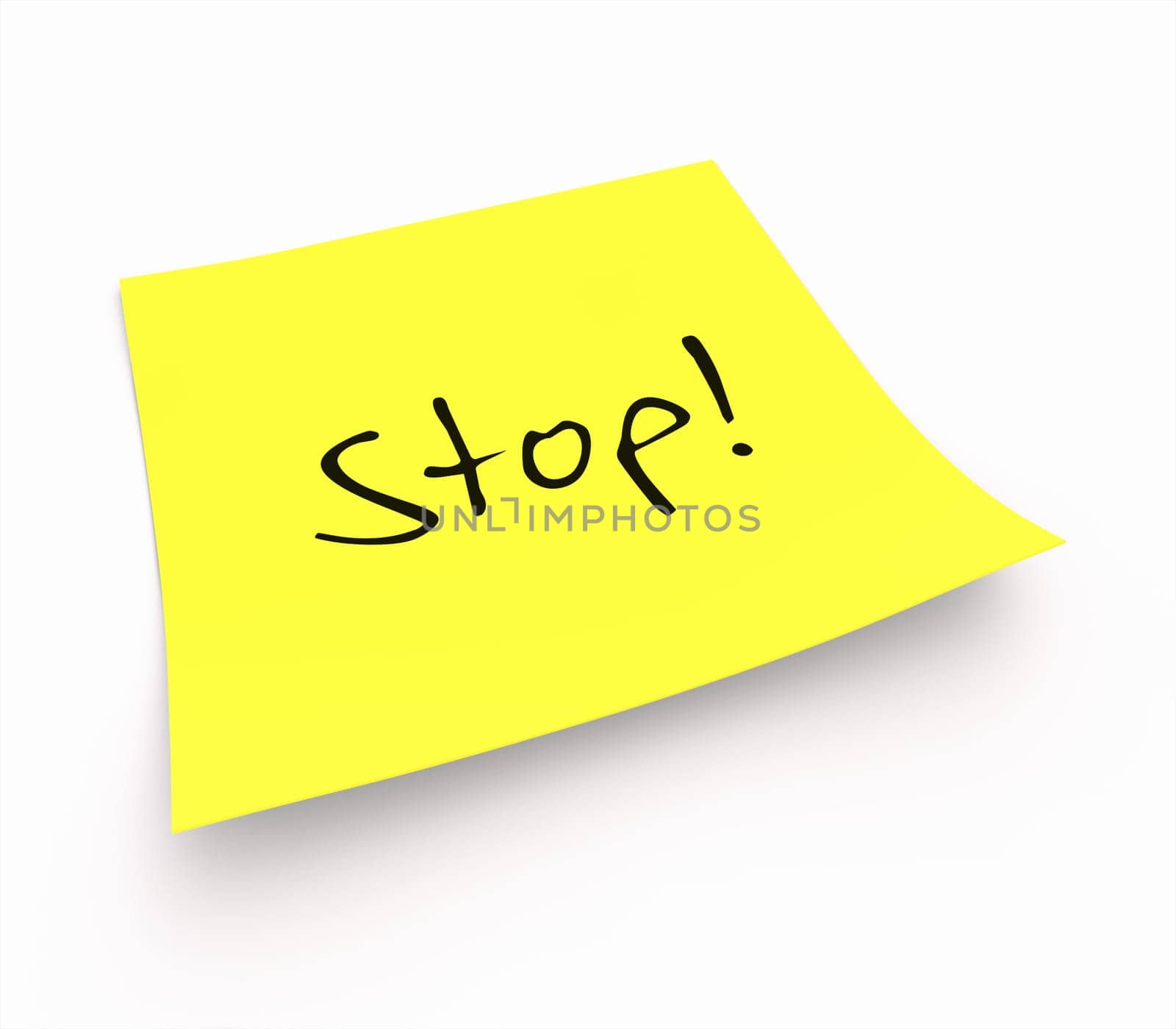 Sticky notes - Stop!