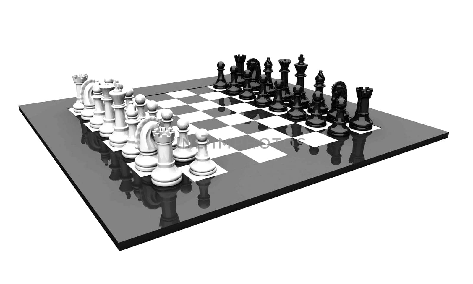 Checkerboard Glossy - White vs. Black