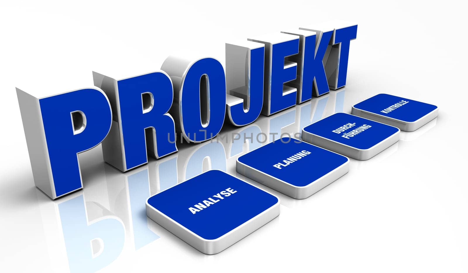 Text Concept - 3D Project Blue 3