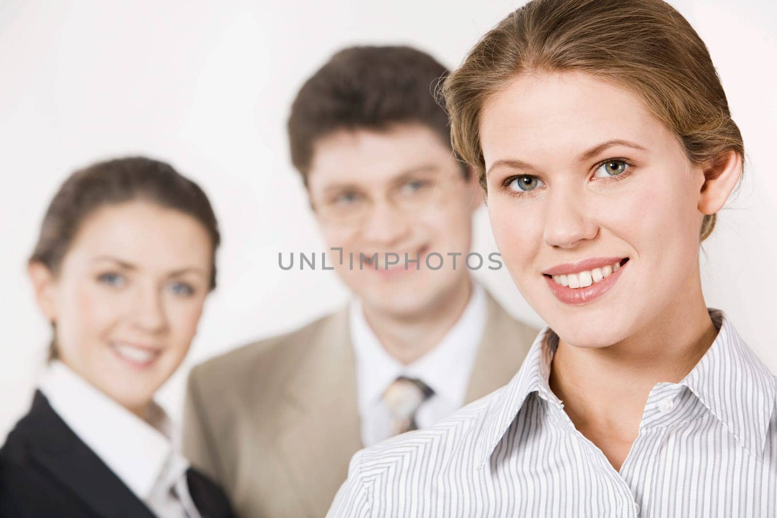 Portrait of confident business woman with beautiful smile