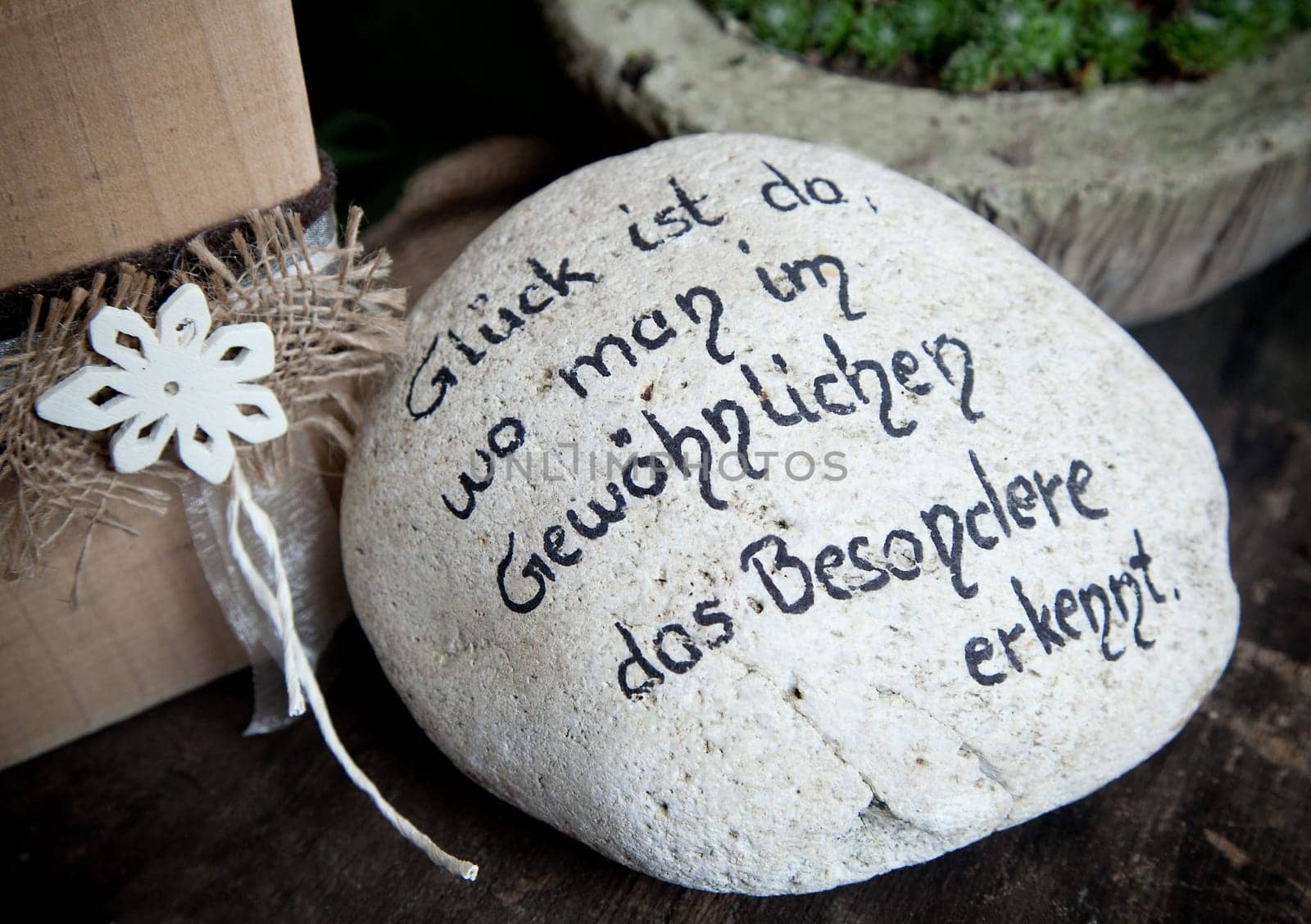 Message Stone with some verdict