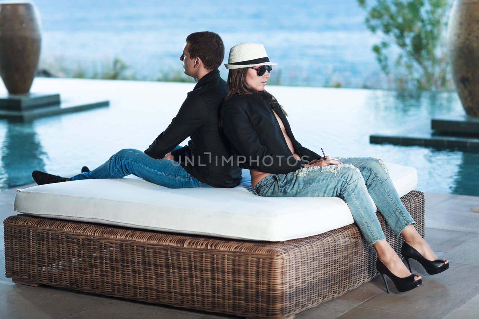 Young couple having some problems.
