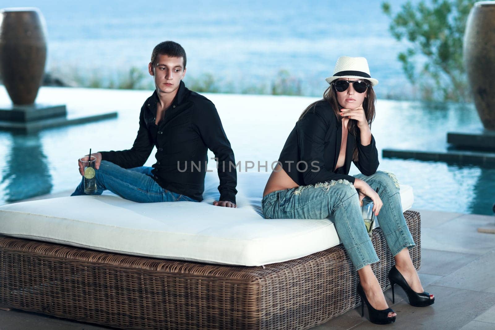 Young couple having some problems.