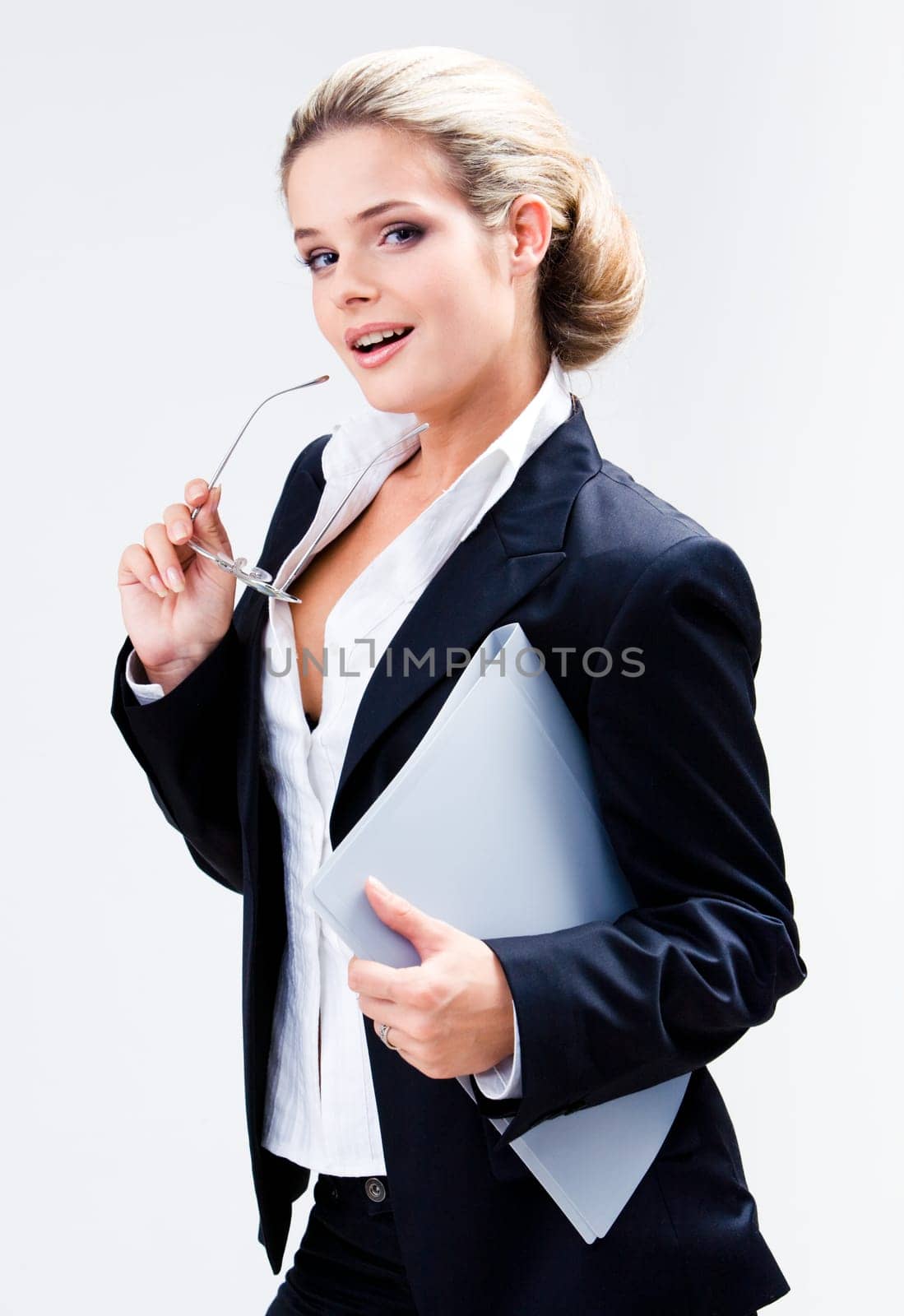 Portrait of smart female professional looking at camera