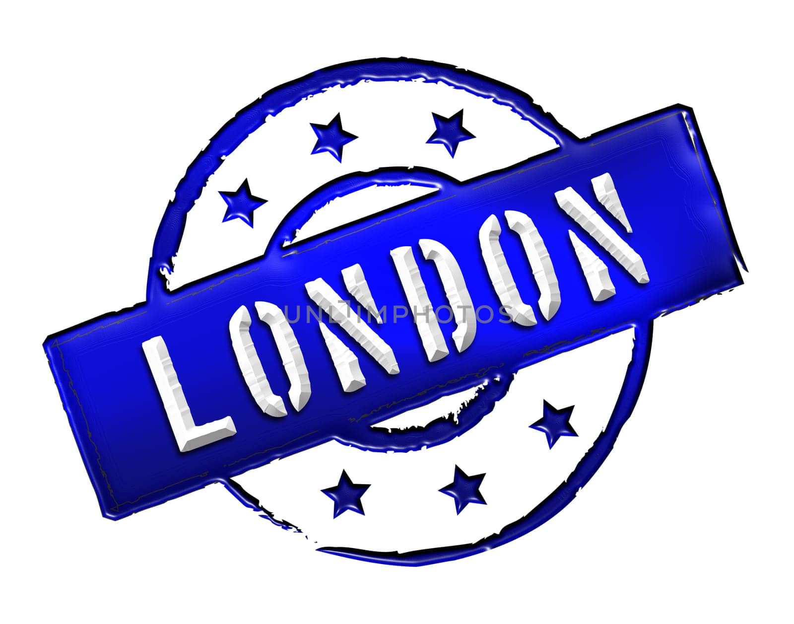 Sign and stamp for your presentation, for websites and many more named LONDON