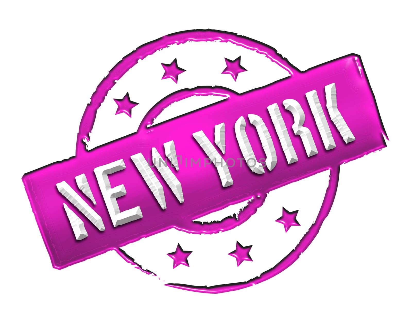 Sign and stamp for your presentation, for websites and many more named NEW YORK