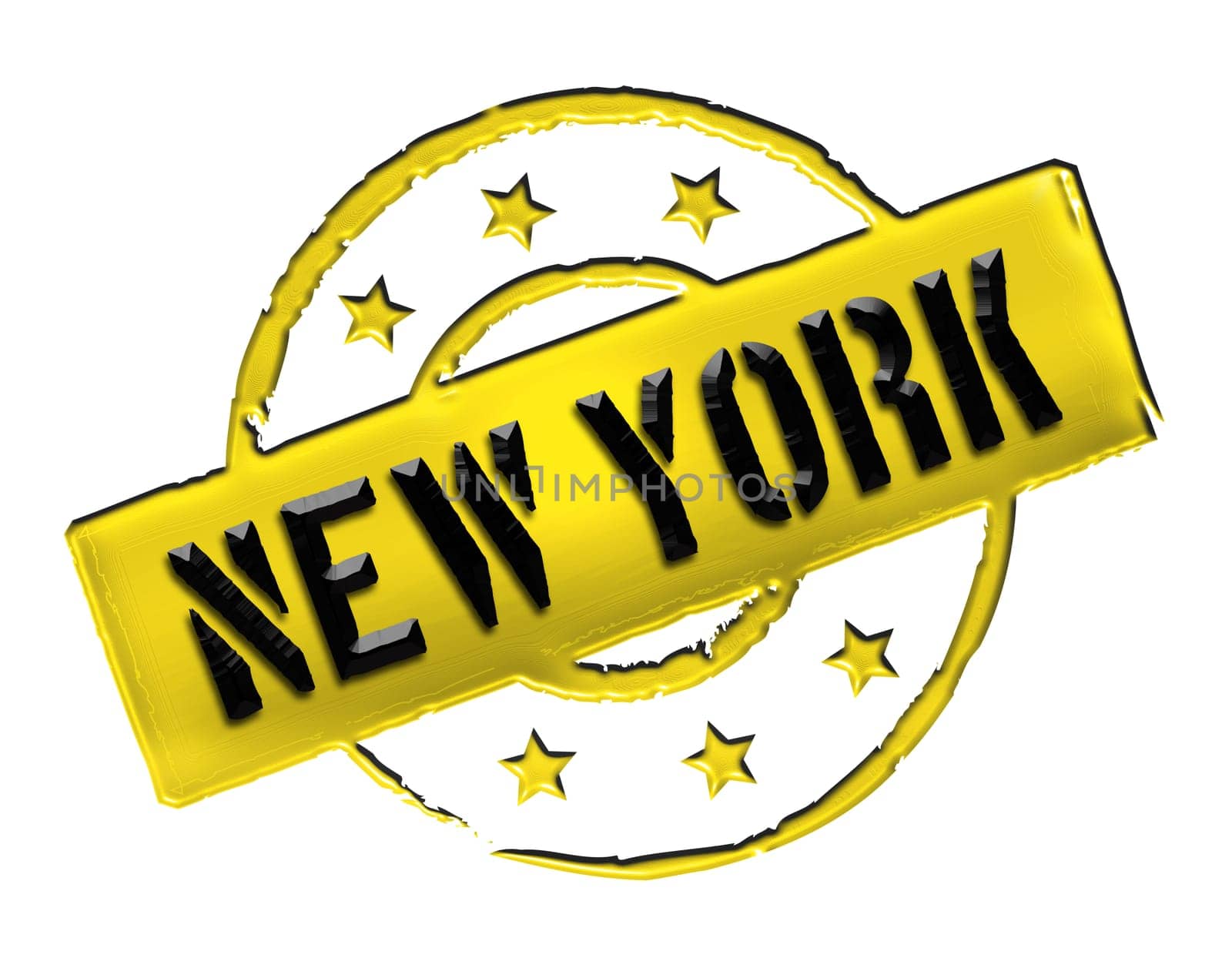 Sign and stamp for your presentation, for websites and many more named NEW YORK