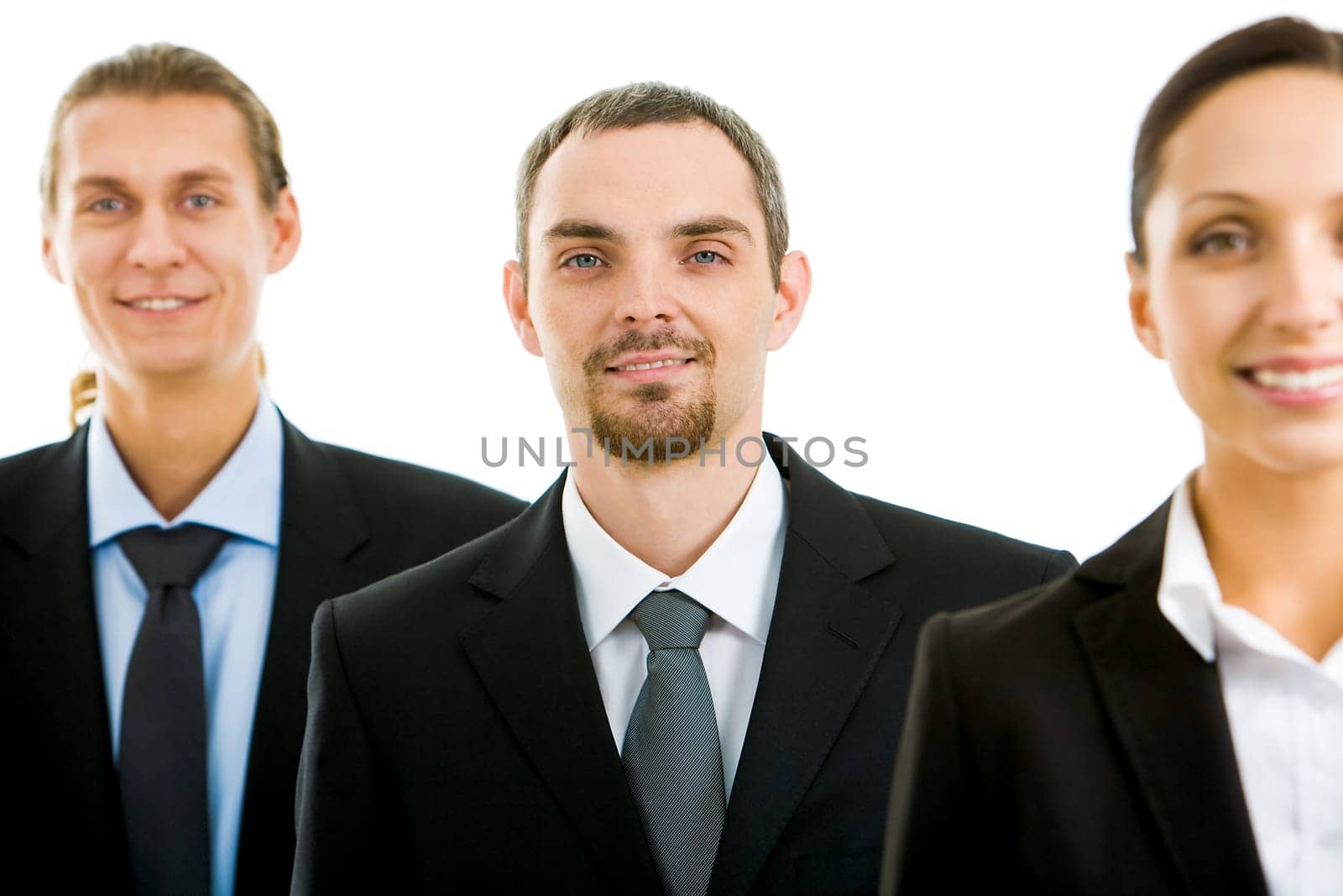 Portrait of business partners looking at camera
