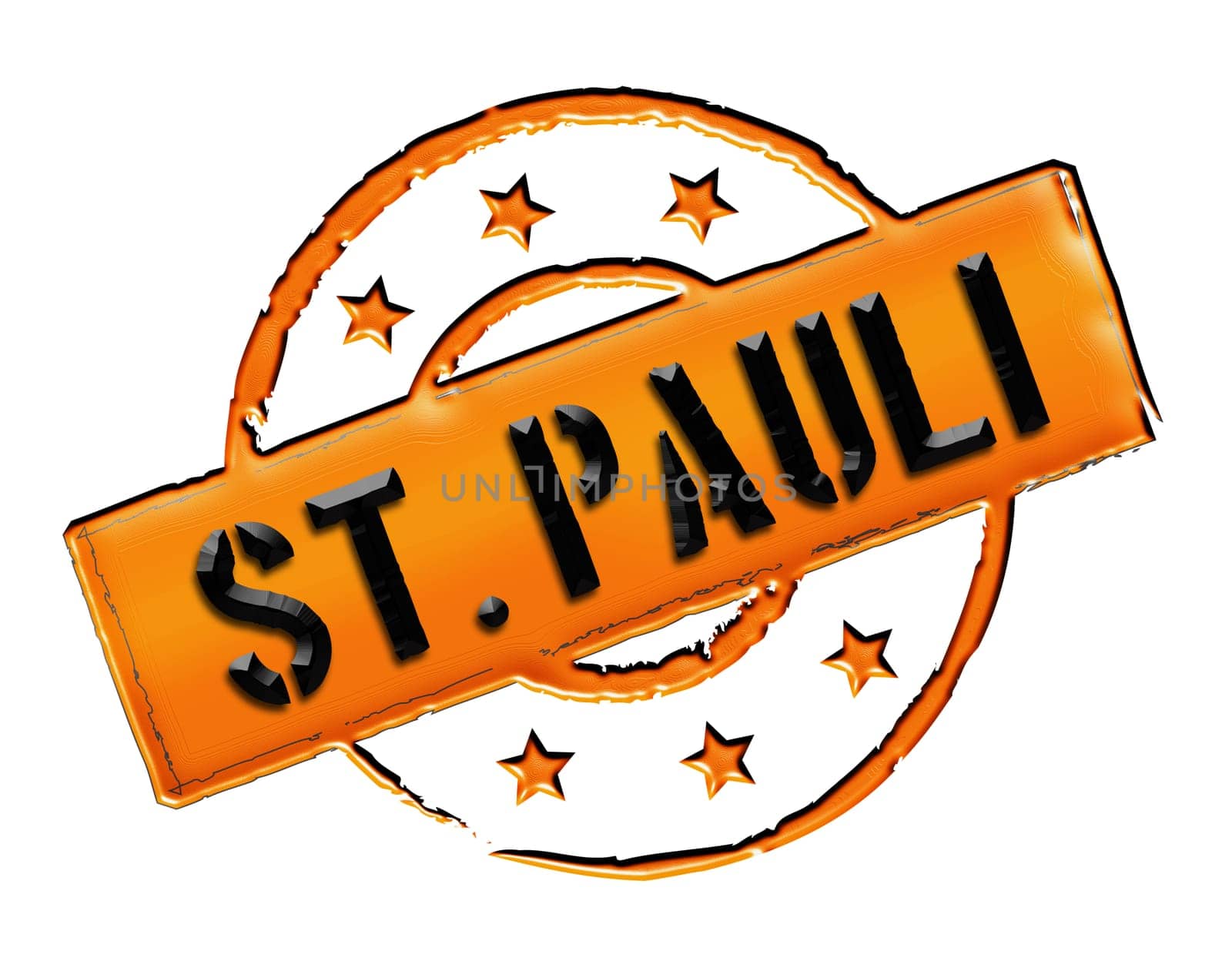 Sign and stamp for your presentation,for websites and many more named St. Pauli