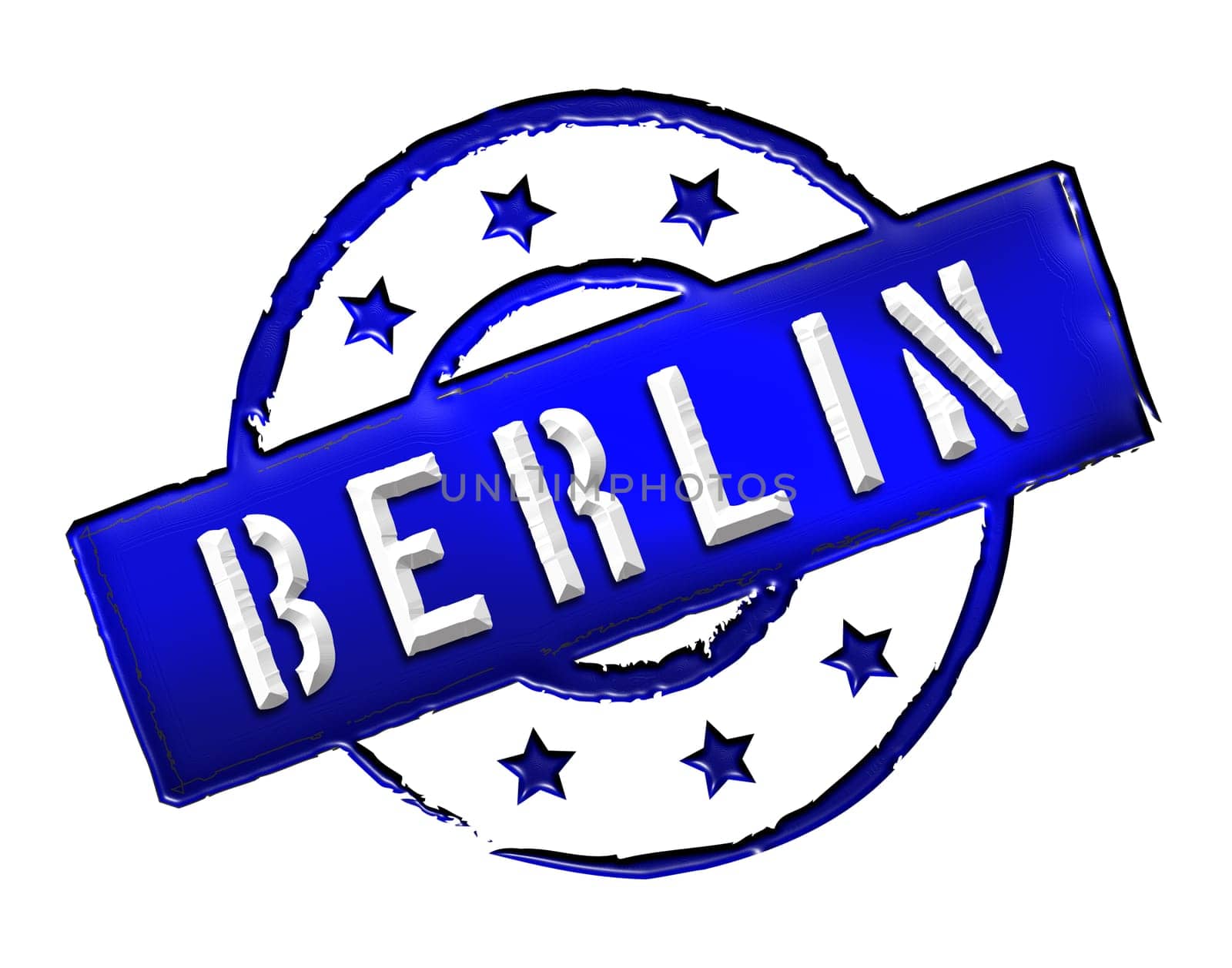 Sign and stamp for your presentation, for websites and many more named BERLIN