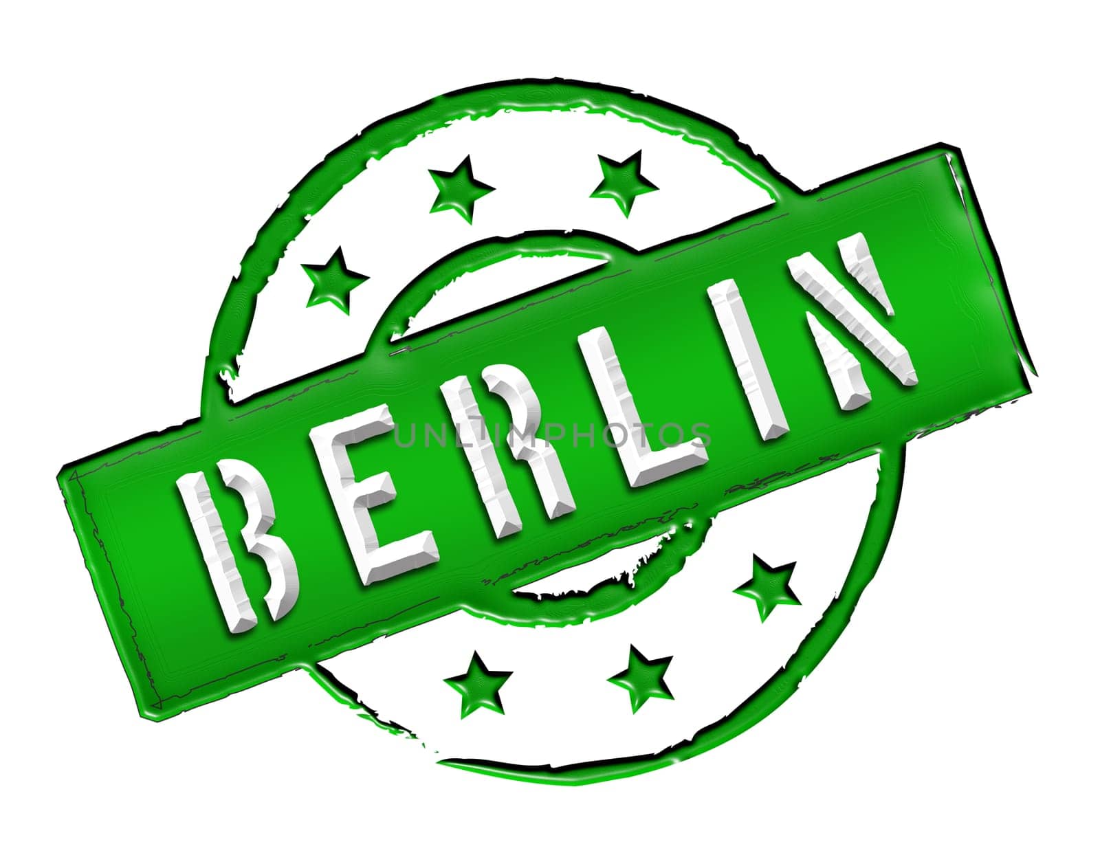Sign and stamp for your presentation, for websites and many more named BERLIN