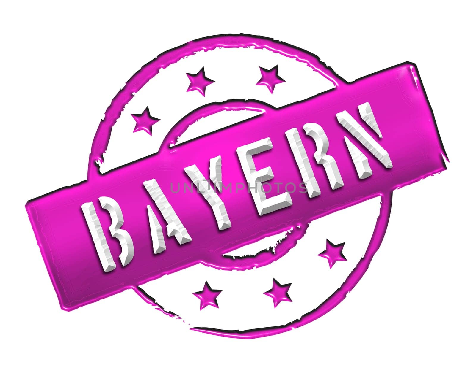 Sign and stamp for your presentation, for websites and many more named Bayern