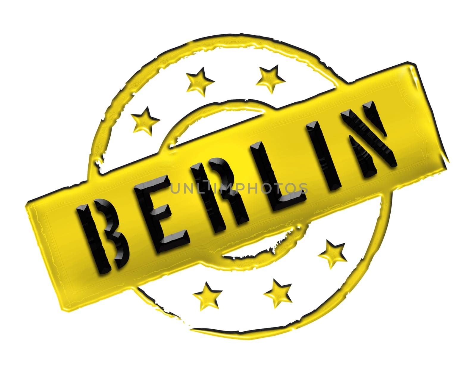Sign and stamp for your presentation, for websites and many more named BERLIN