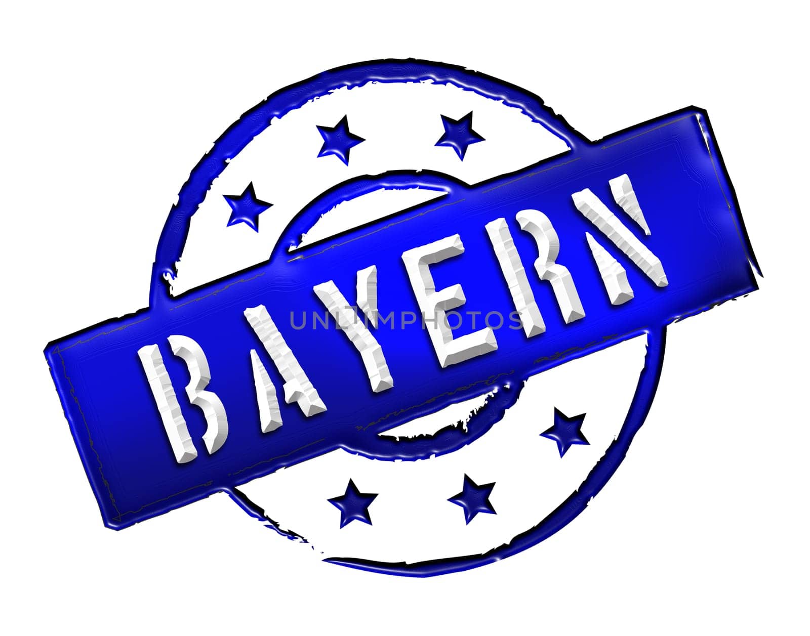 Sign and stamp for your presentation, for websites and many more named Bayern