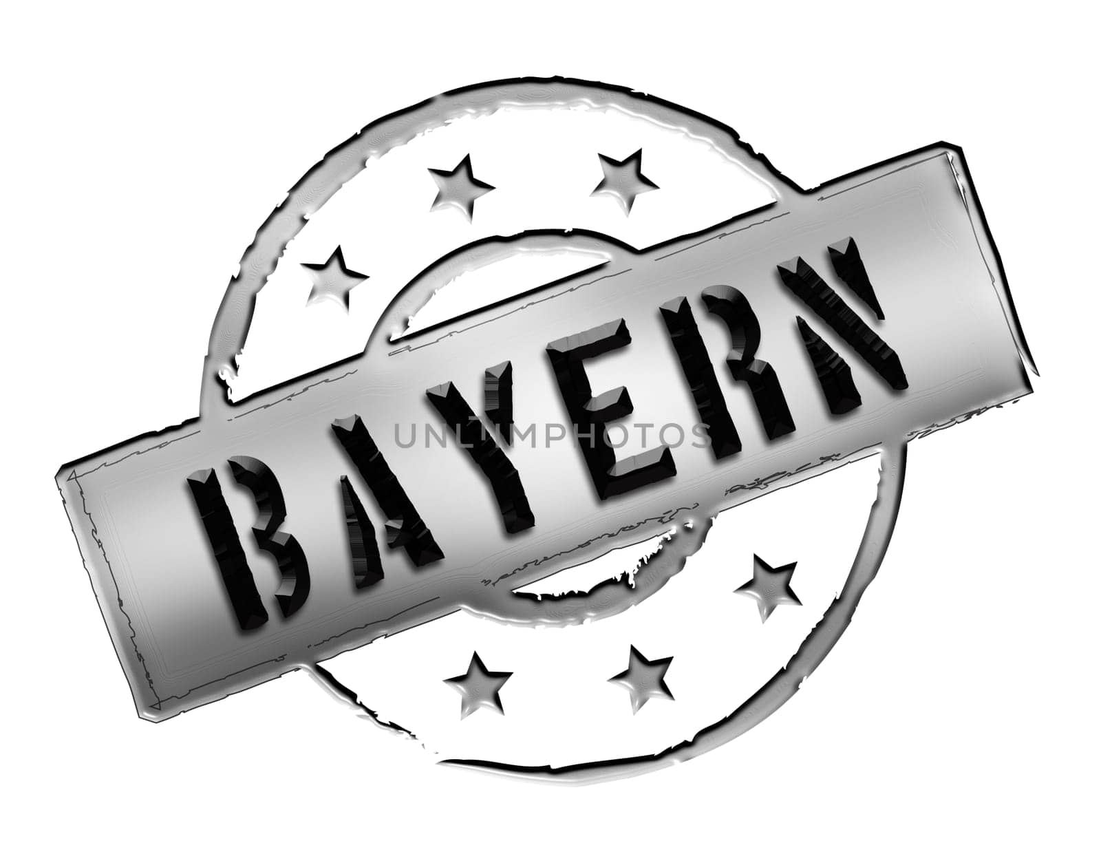 Sign and stamp for your presentation, for websites and many more named Bayern