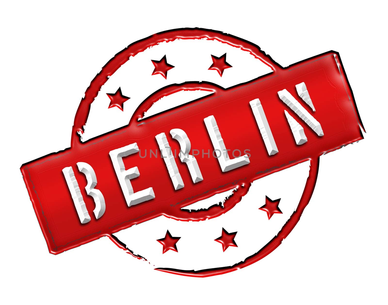 Sign and stamp for your presentation, for websites and many more named BERLIN