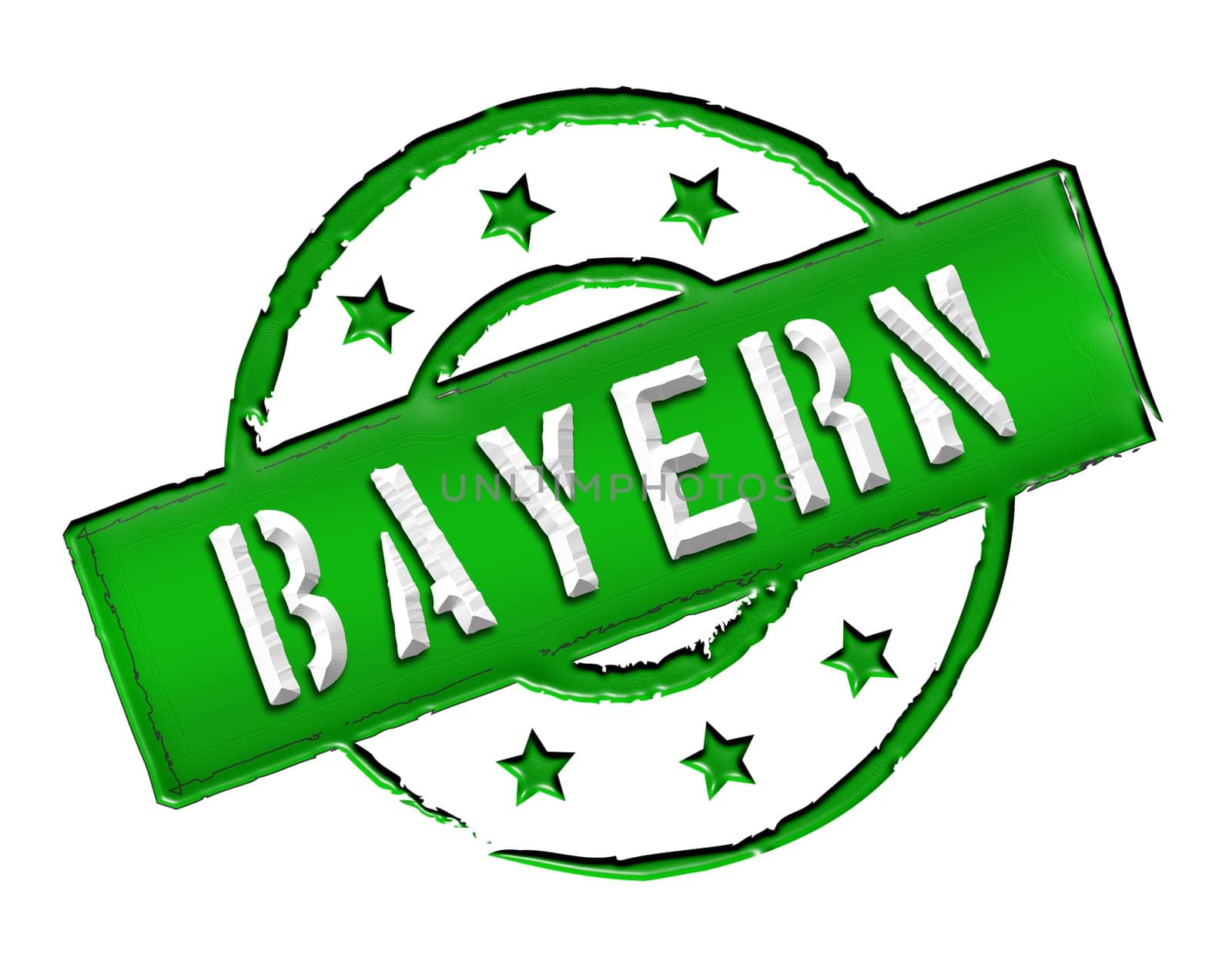 Sign and stamp for your presentation, for websites and many more named Bayern