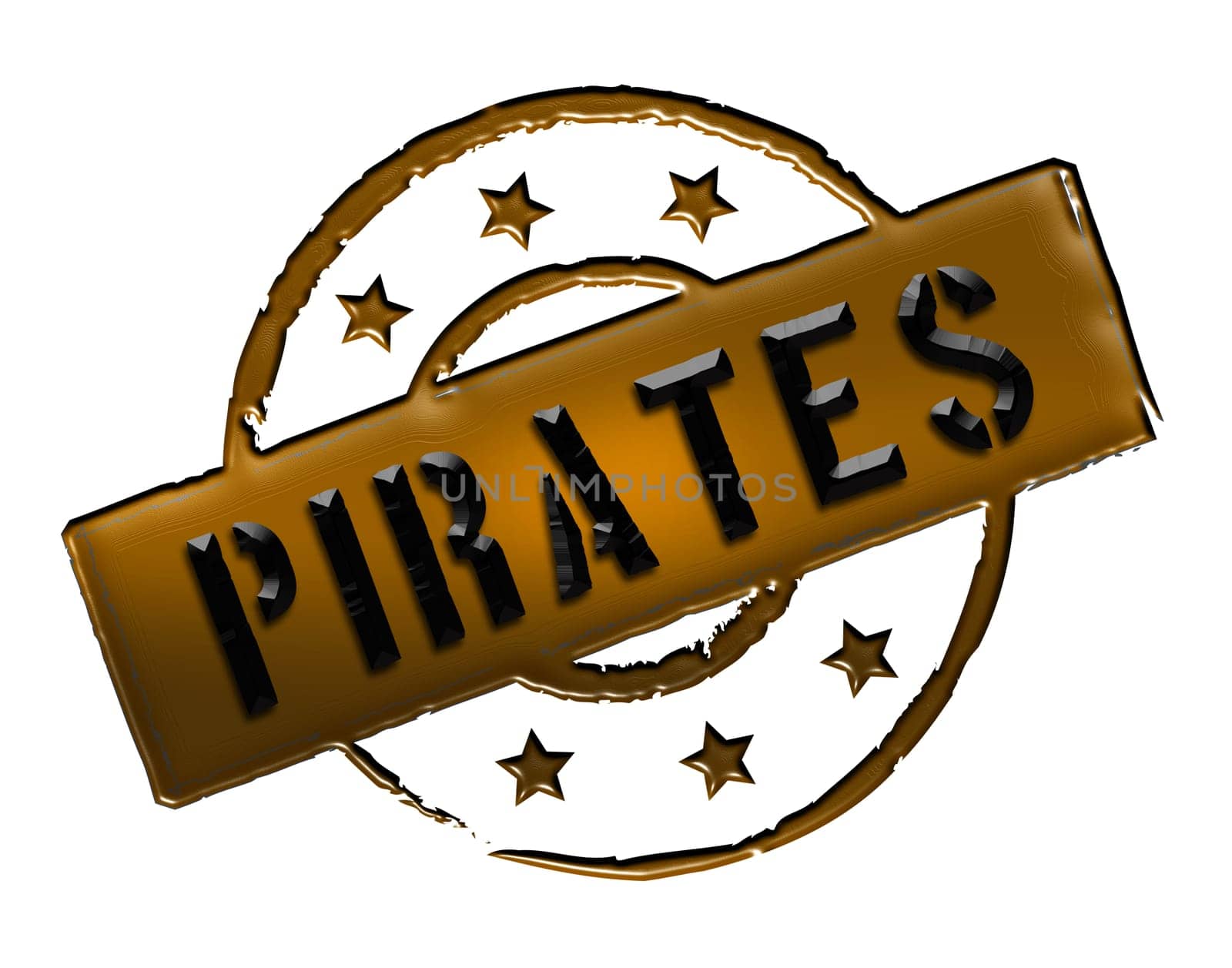 Sign and stamp for your presentation, for websites and many more named Piraten