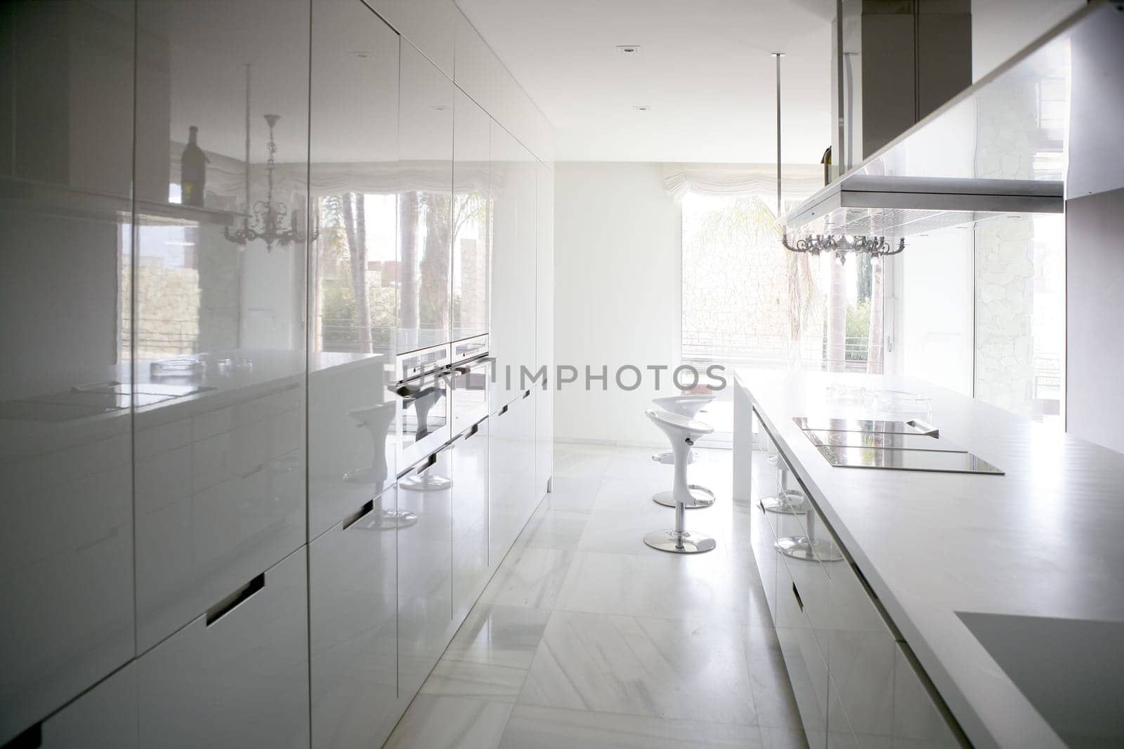 big modern style contemporary architecture white kitchen