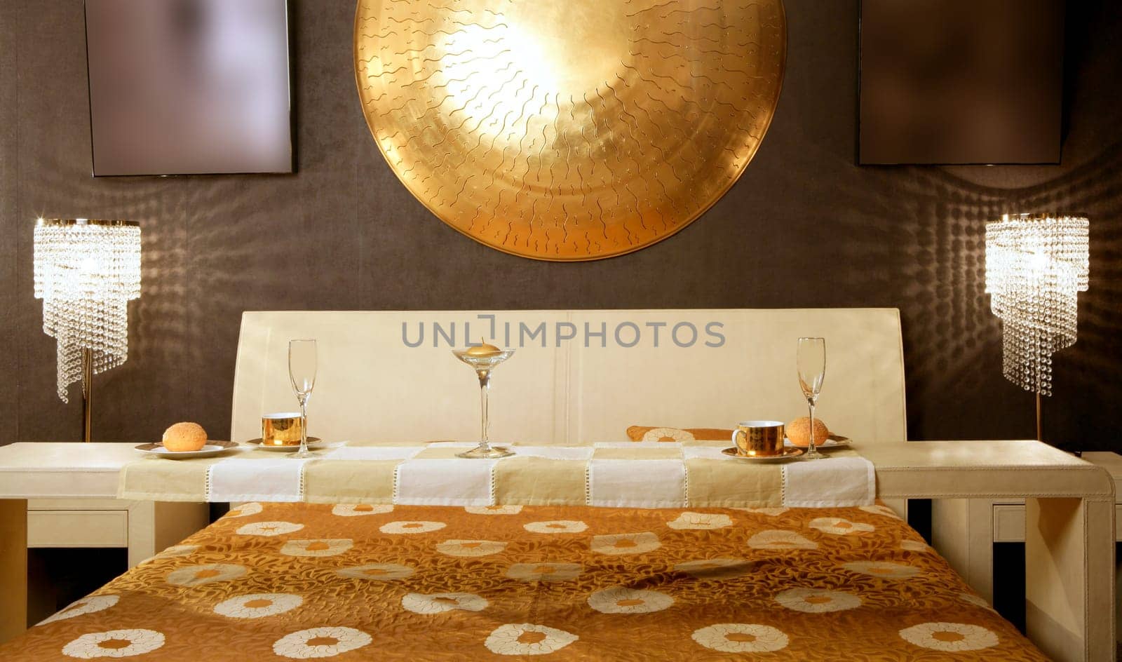 Asian modern bedroom breakfast table luxury interior design