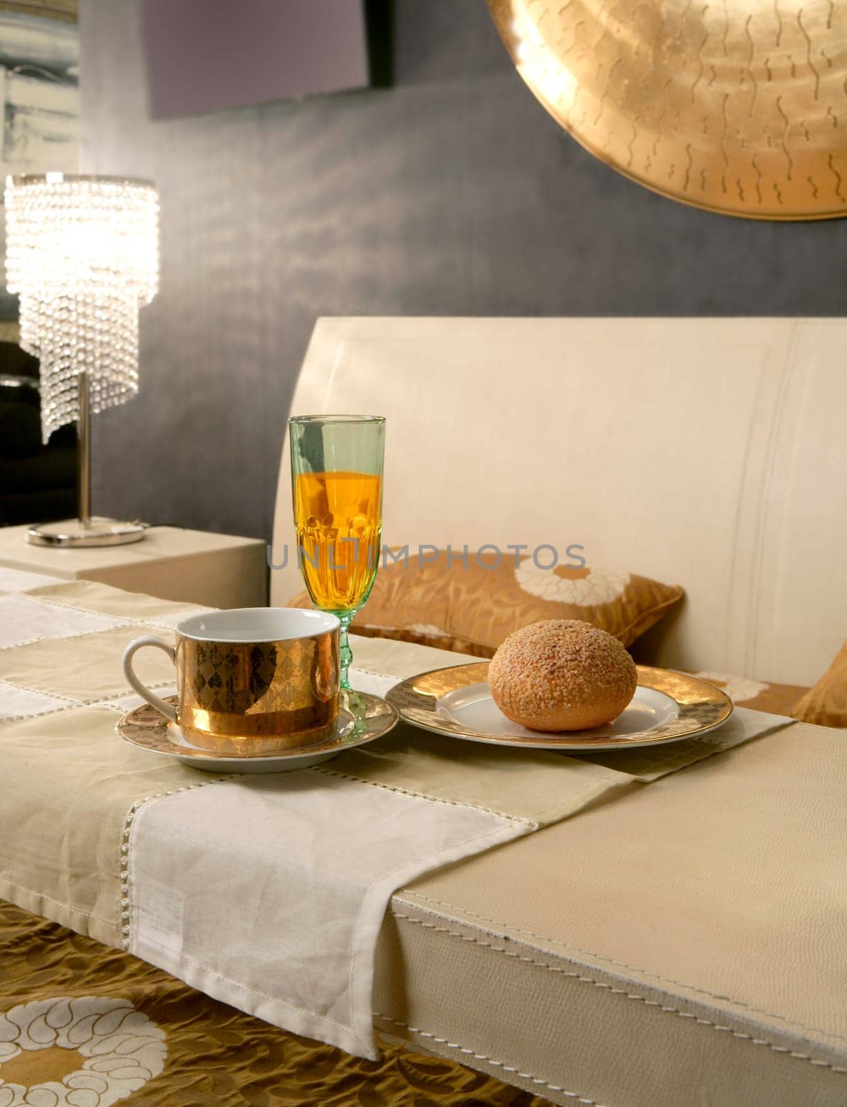 Asian modern bedroom breakfast table luxury interior design