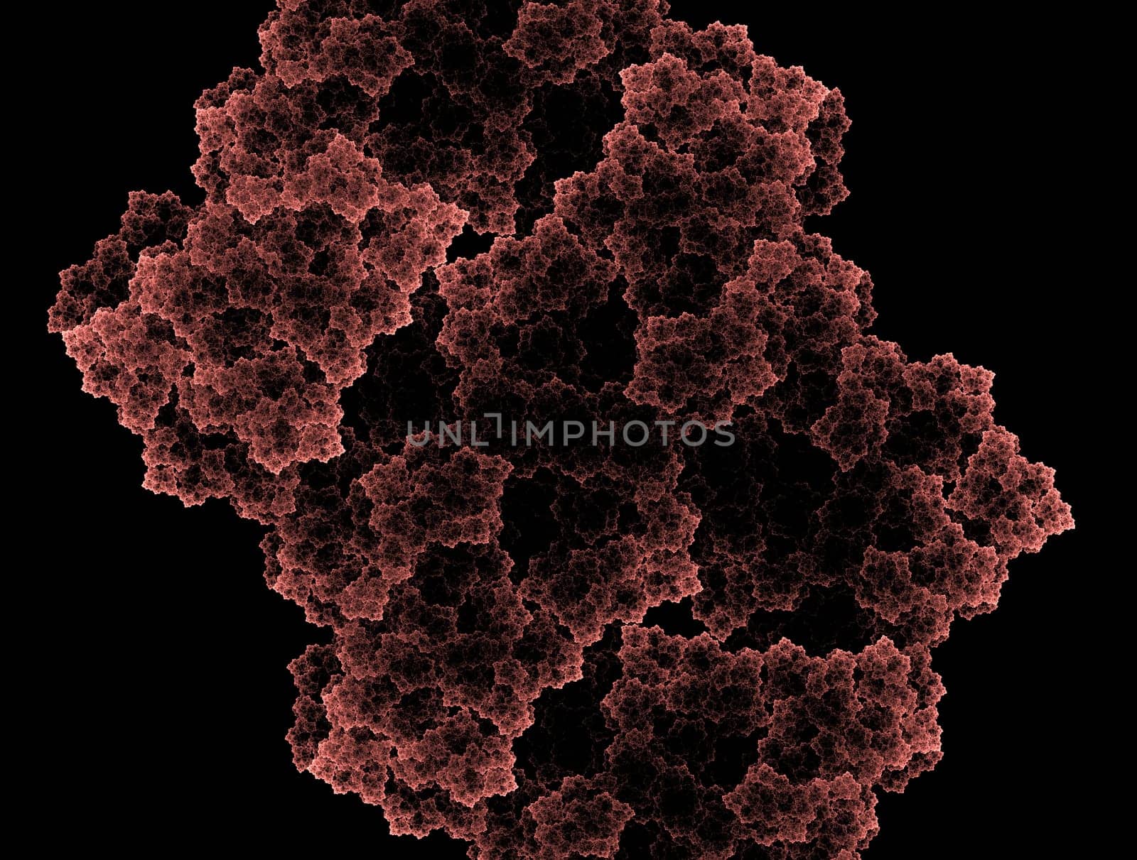 Imaginatory lush fractal texture image abstract background